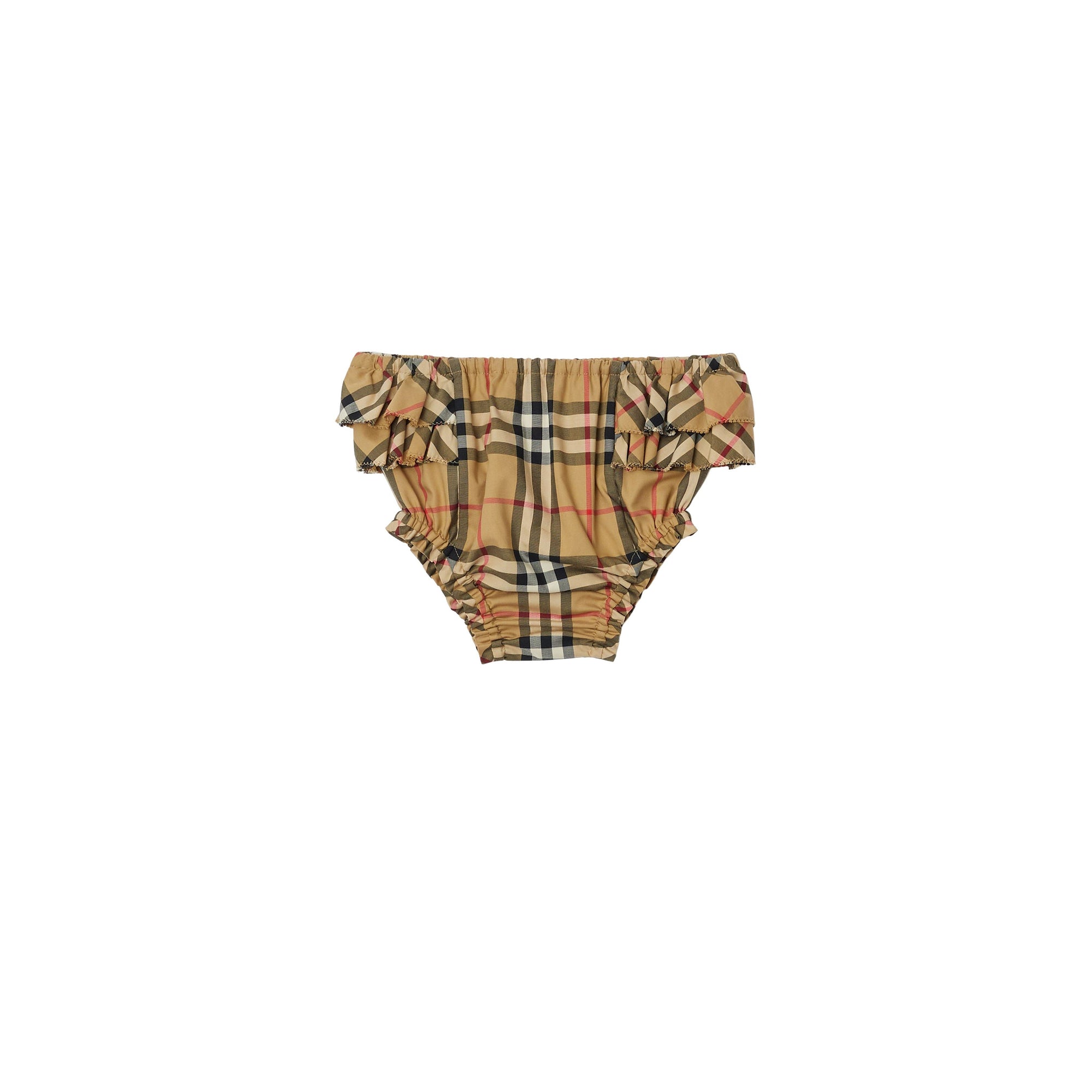 Bloomer en coton stretch à motif check - Archive Beige Check