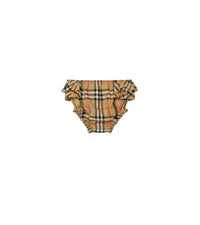 Bloomer en coton stretch à motif check - Archive Beige Check