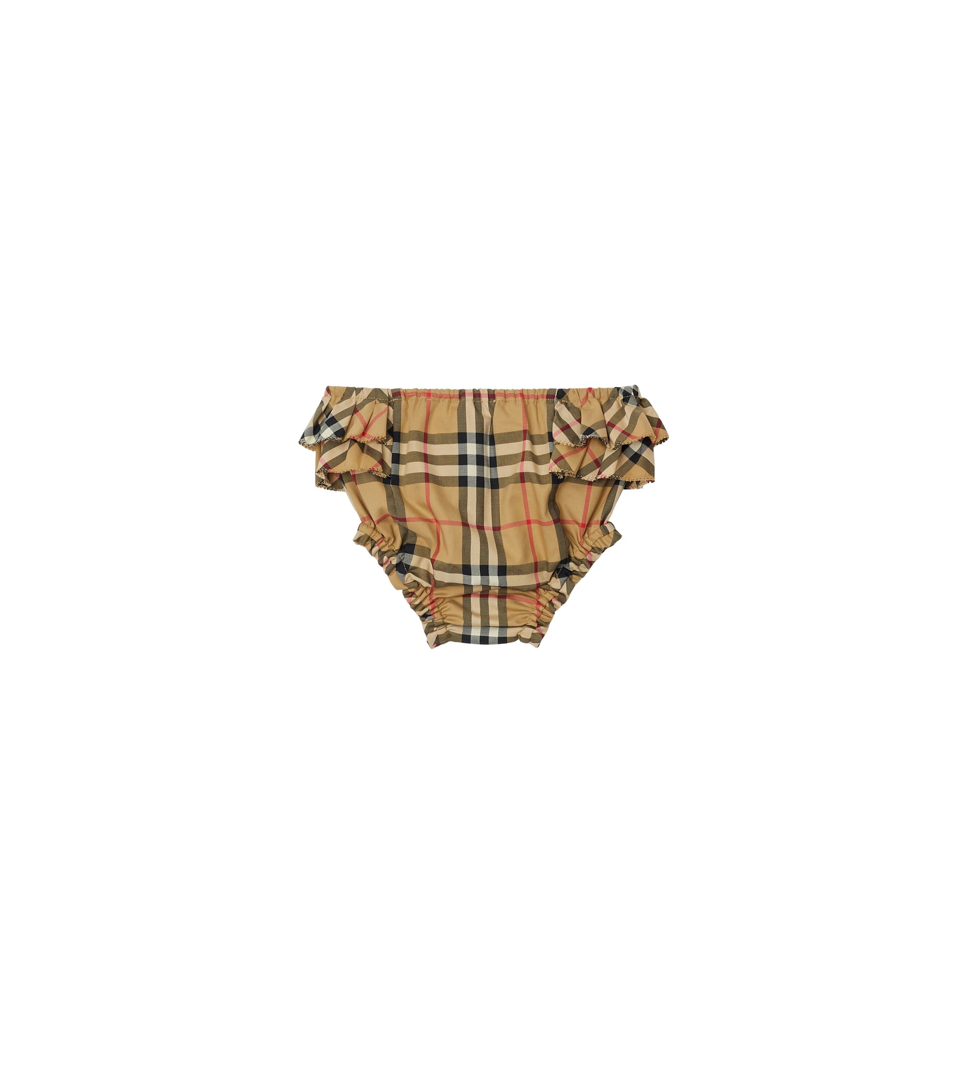 Bloomer en coton stretch à motif check - Archive Beige Check