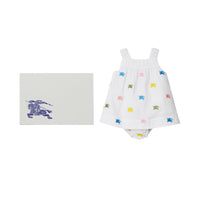 Robe et bloomer en coton à motif cavalier - Multicolour Pattern
