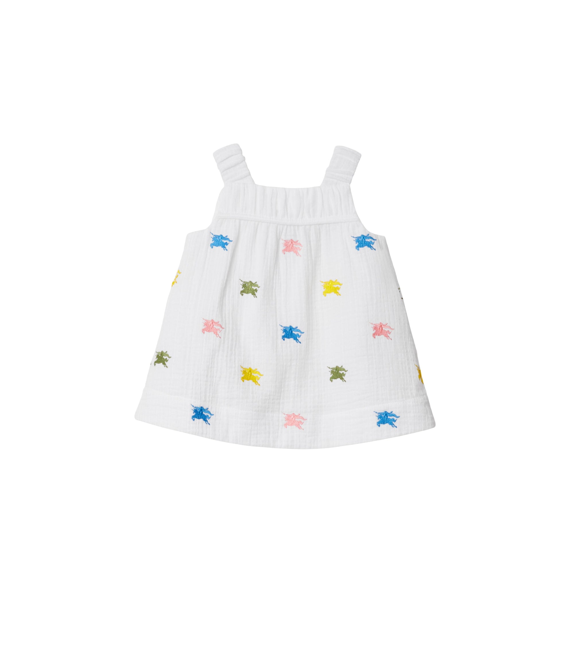Robe et bloomer en coton à motif cavalier - Multicolour Pattern