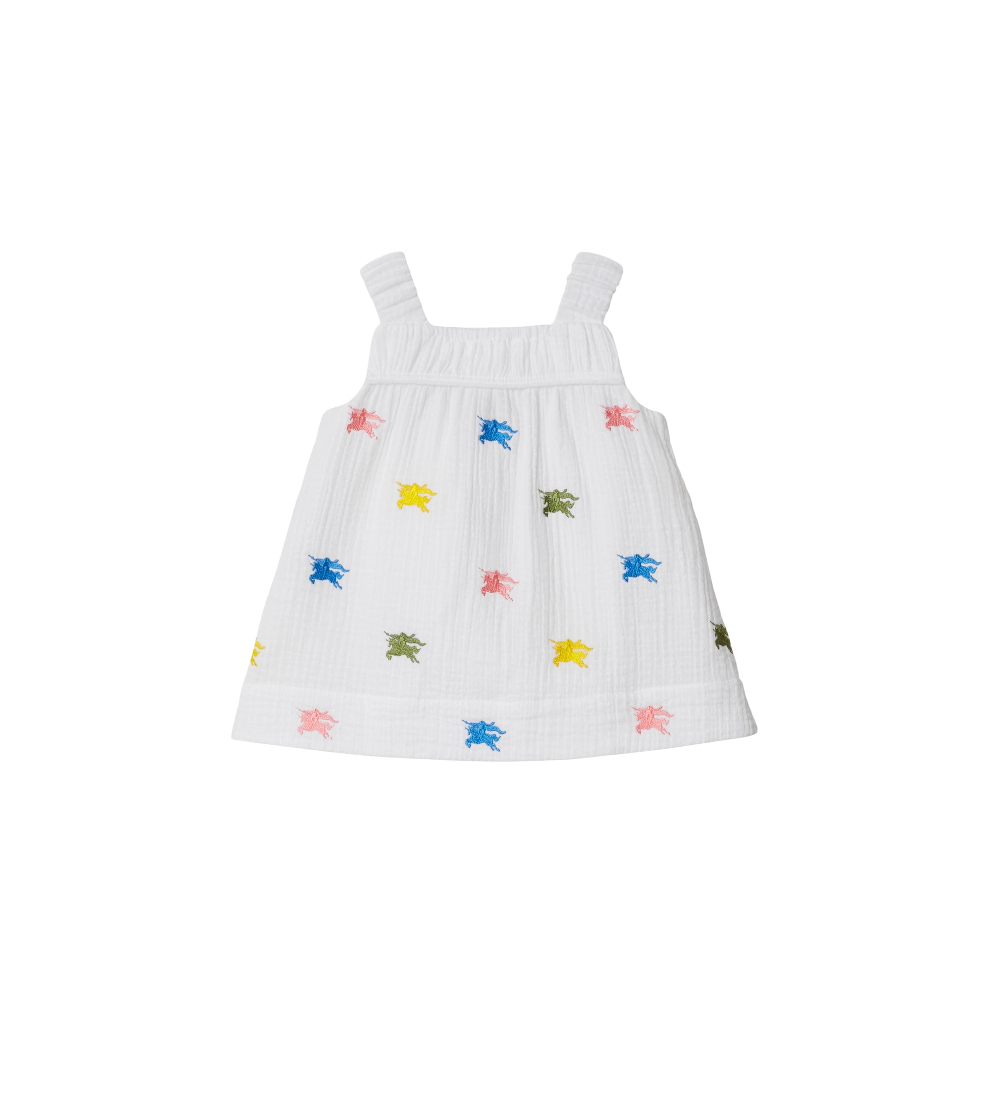 Robe et bloomer en coton à motif cavalier - Multicolour Pattern