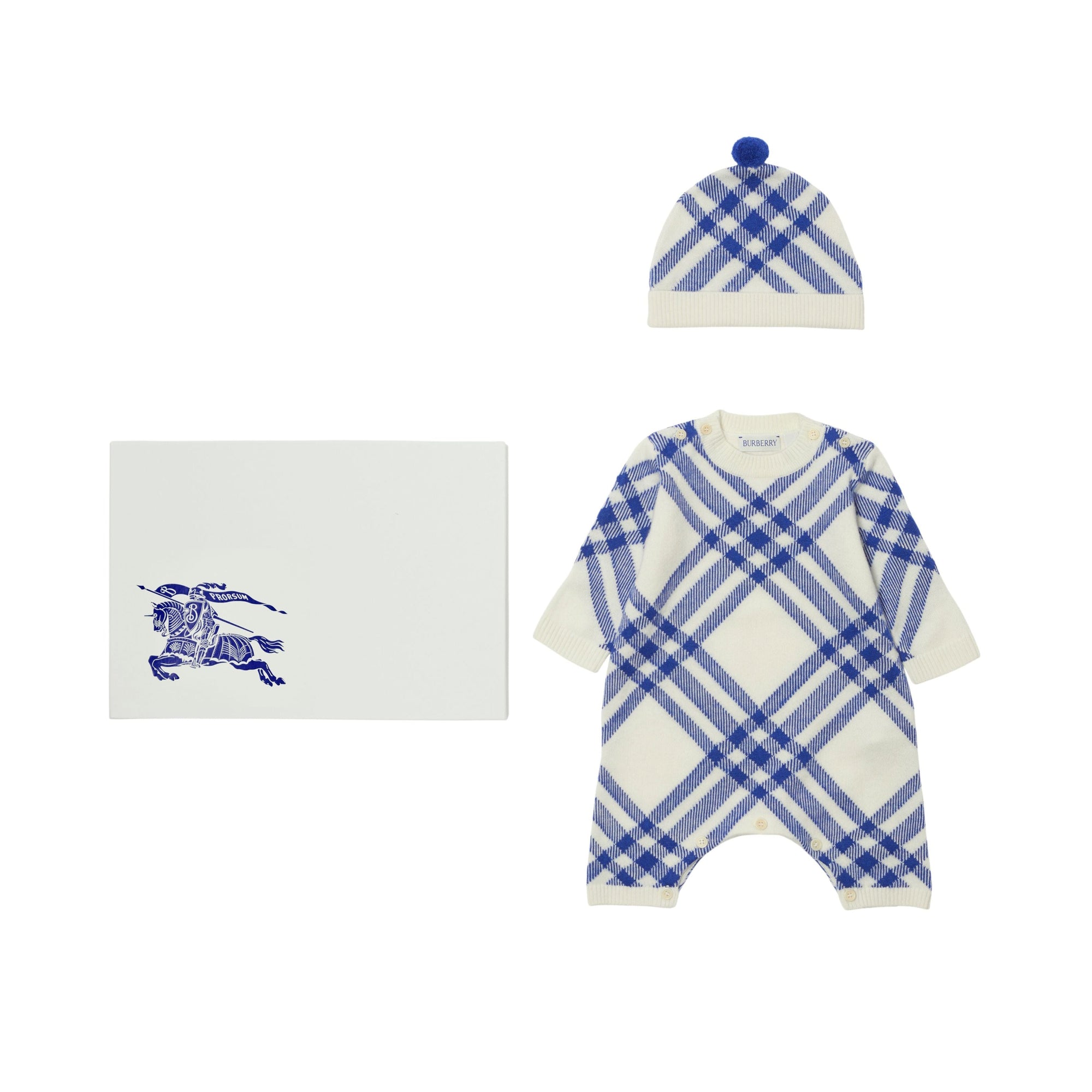 Coffret cadeau deux pièces en laine et cachemire - Knight & Salt Check