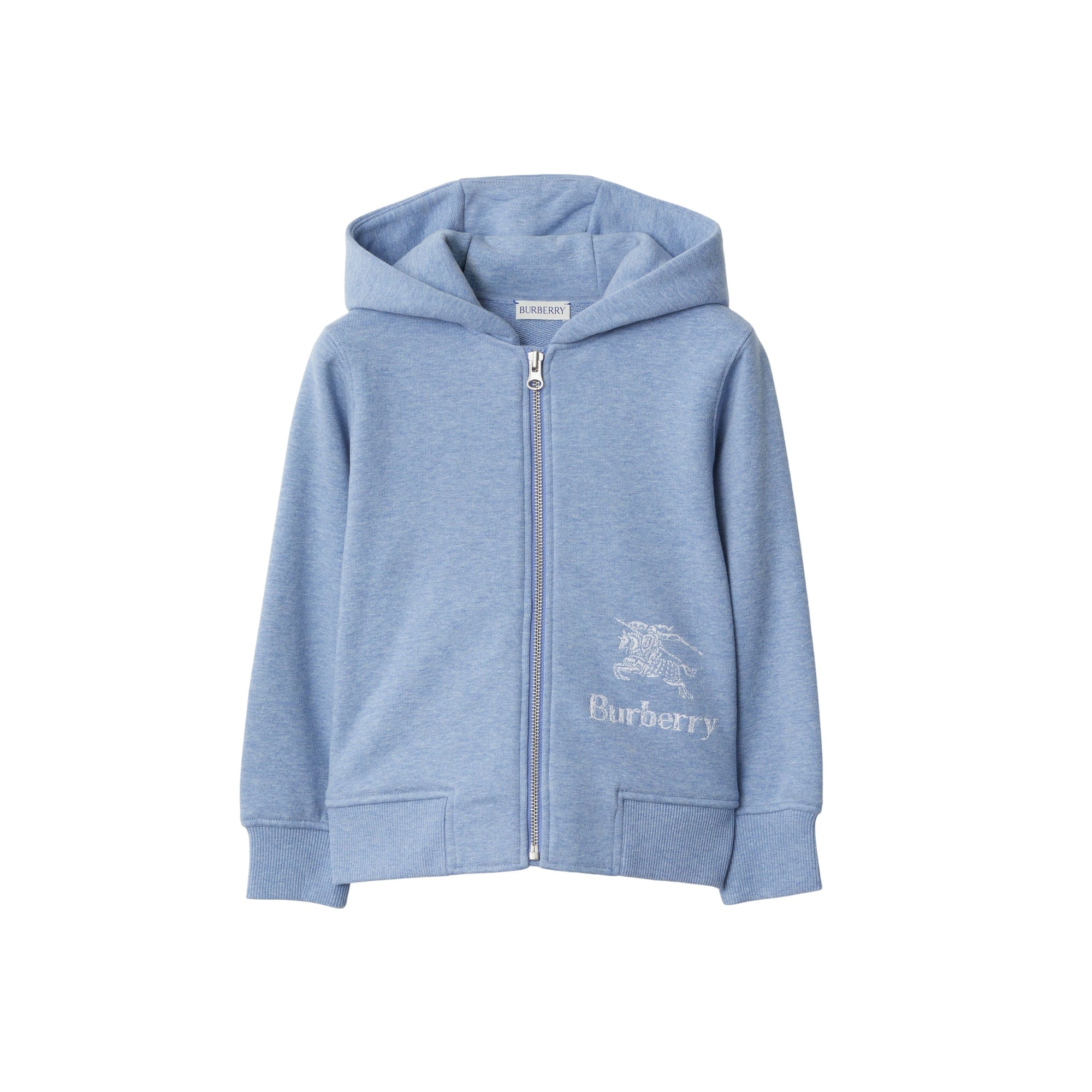 Sweat à capuche zippé - Light Blue Melange