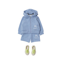 Sweat à capuche zippé - Light Blue Melange
