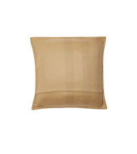 Coussin en cachemire à motif check - Archive Beige
