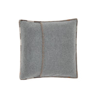 Coussin en cachemire à motif check - Grey