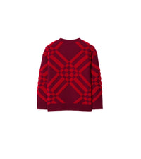 Cardigan en laine et cachemire à motif check - Rple Check