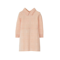 Robe en laine mélangée à motif check - Coral Rose