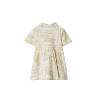 Robe en coton à motif cavalier - Pale Cream