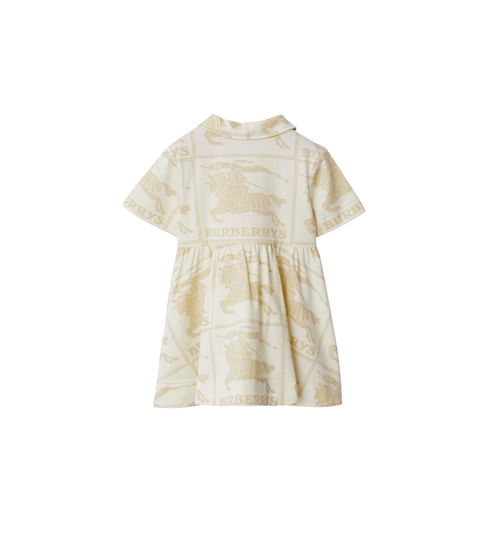 Robe en coton à motif cavalier - Pale Cream