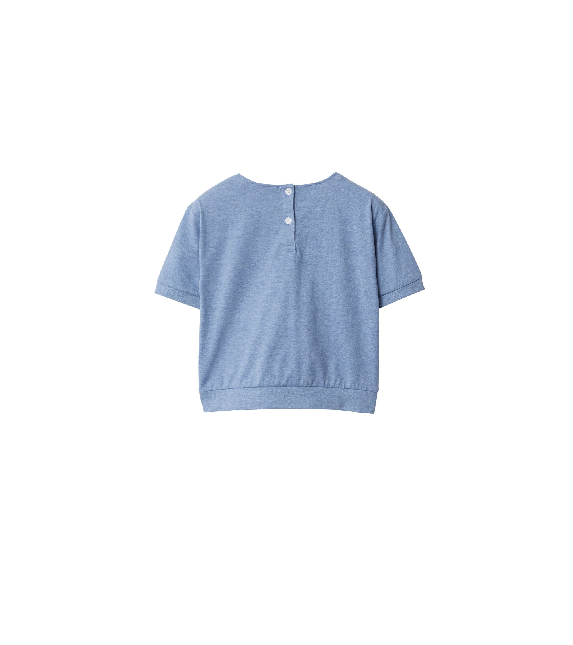 T-shirt en coton - Light Blue Melange