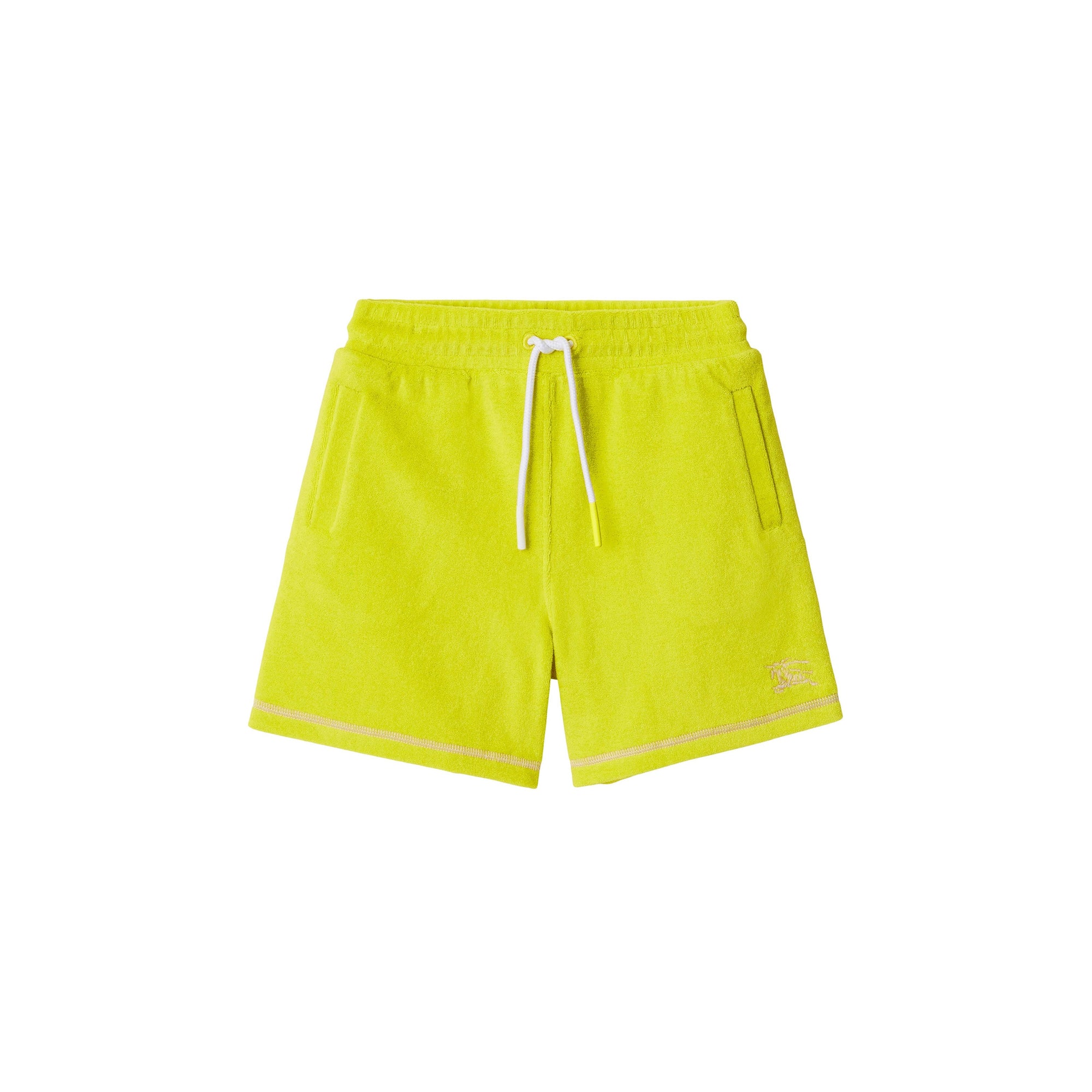Short en coton éponge mélangé - Vivid Lime