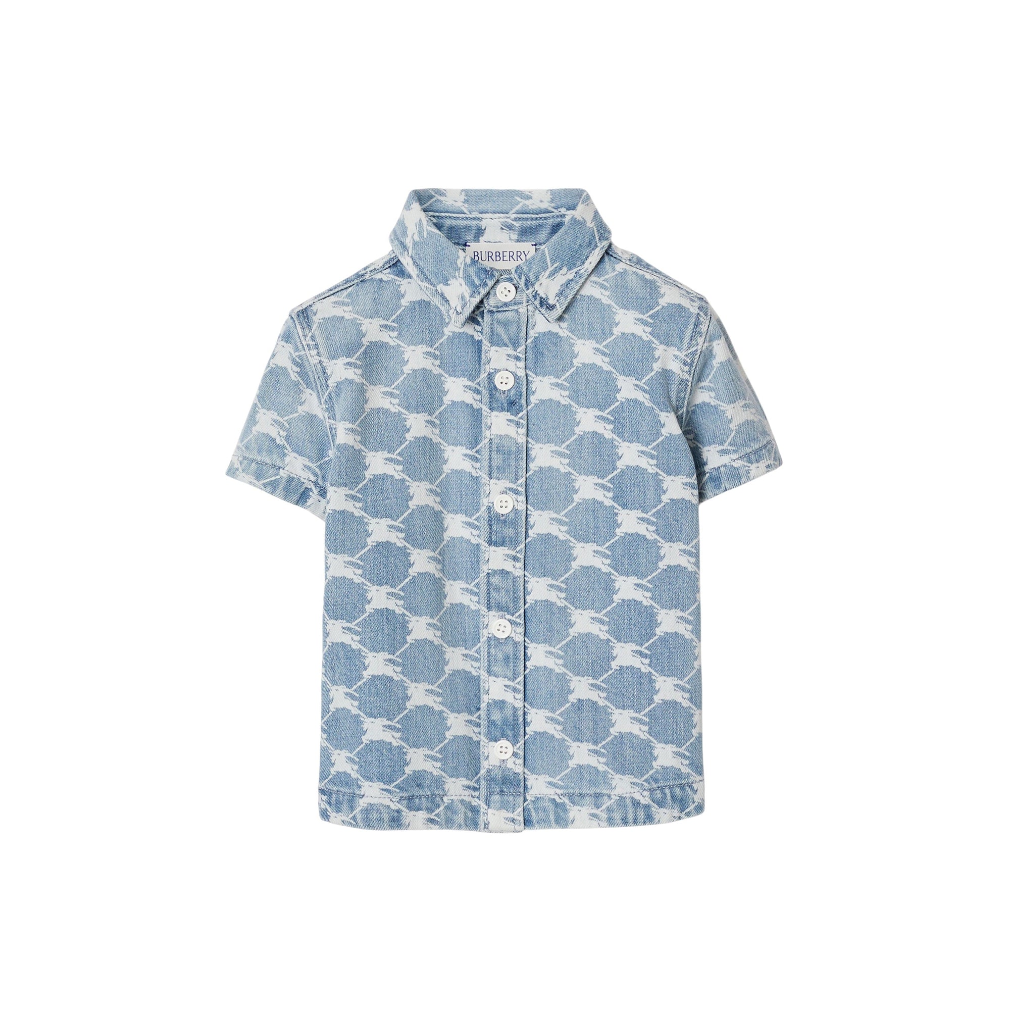 Chemise en denim à motif cavalier - Pale Blue