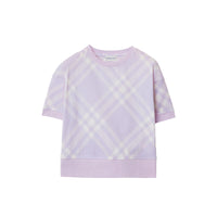 T-shirt en coton à motif check - Pastel Lilac Check