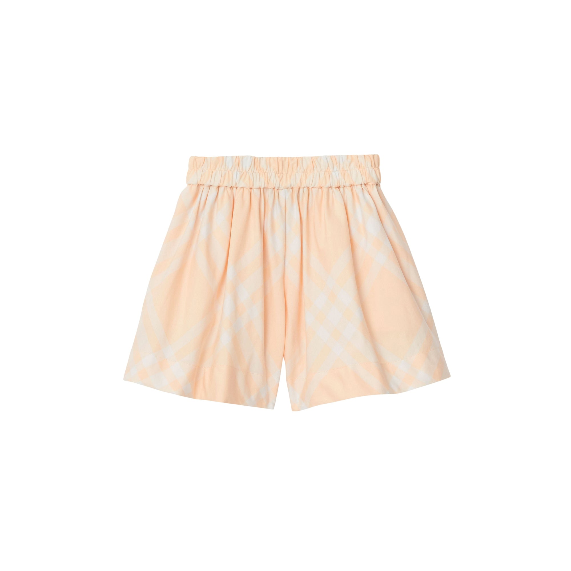 Short en coton à motif check - Pastel Peach Check