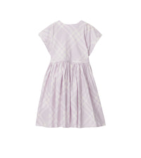 Robe en coton à motif check - Pastel Lilac Check