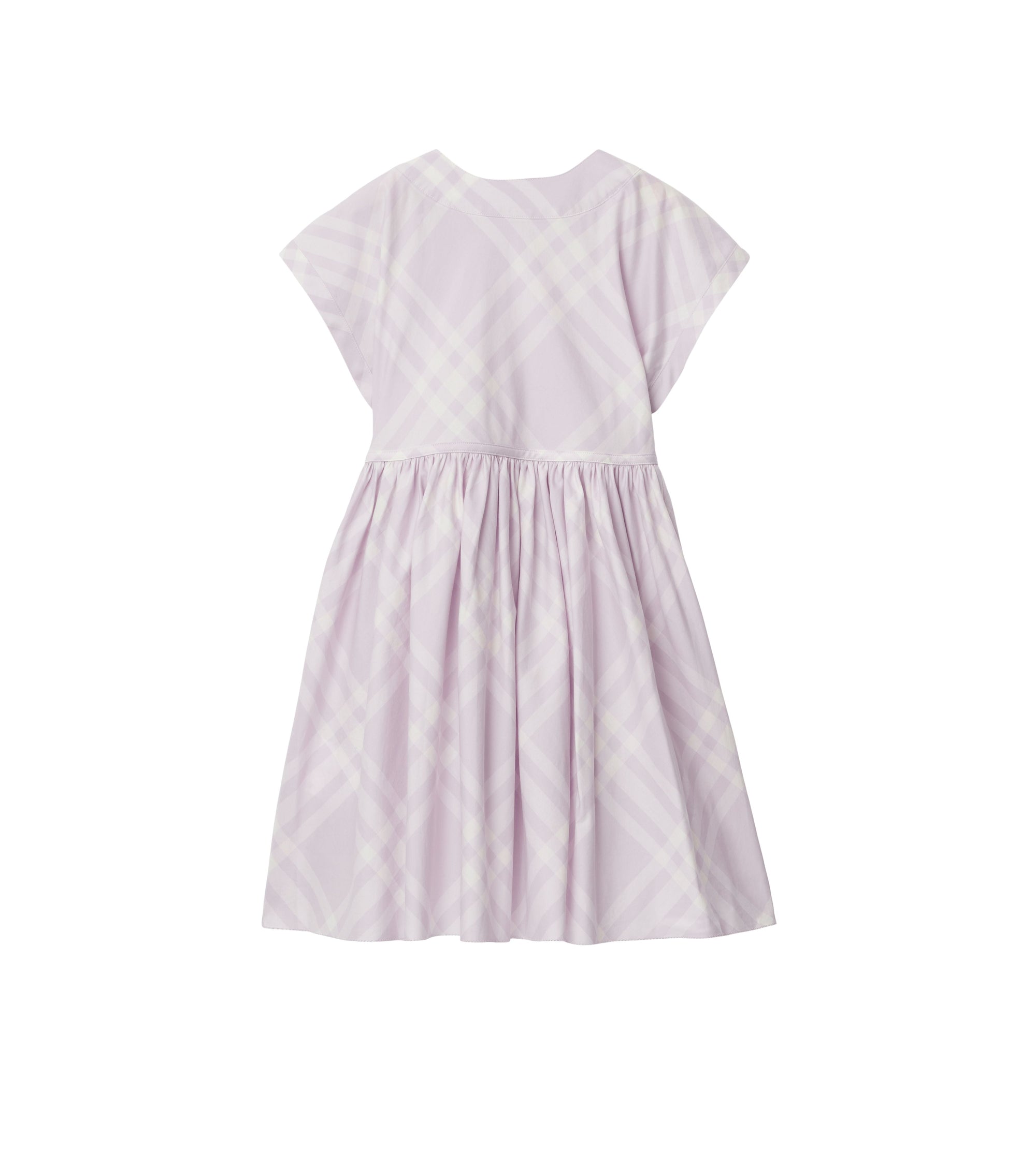 Robe en coton à motif check - Pastel Lilac Check