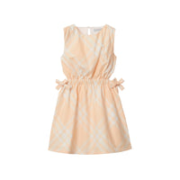 Robe en coton à motif check - Pastel Peach Check