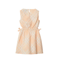 Robe en coton à motif check - Pastel Peach Check