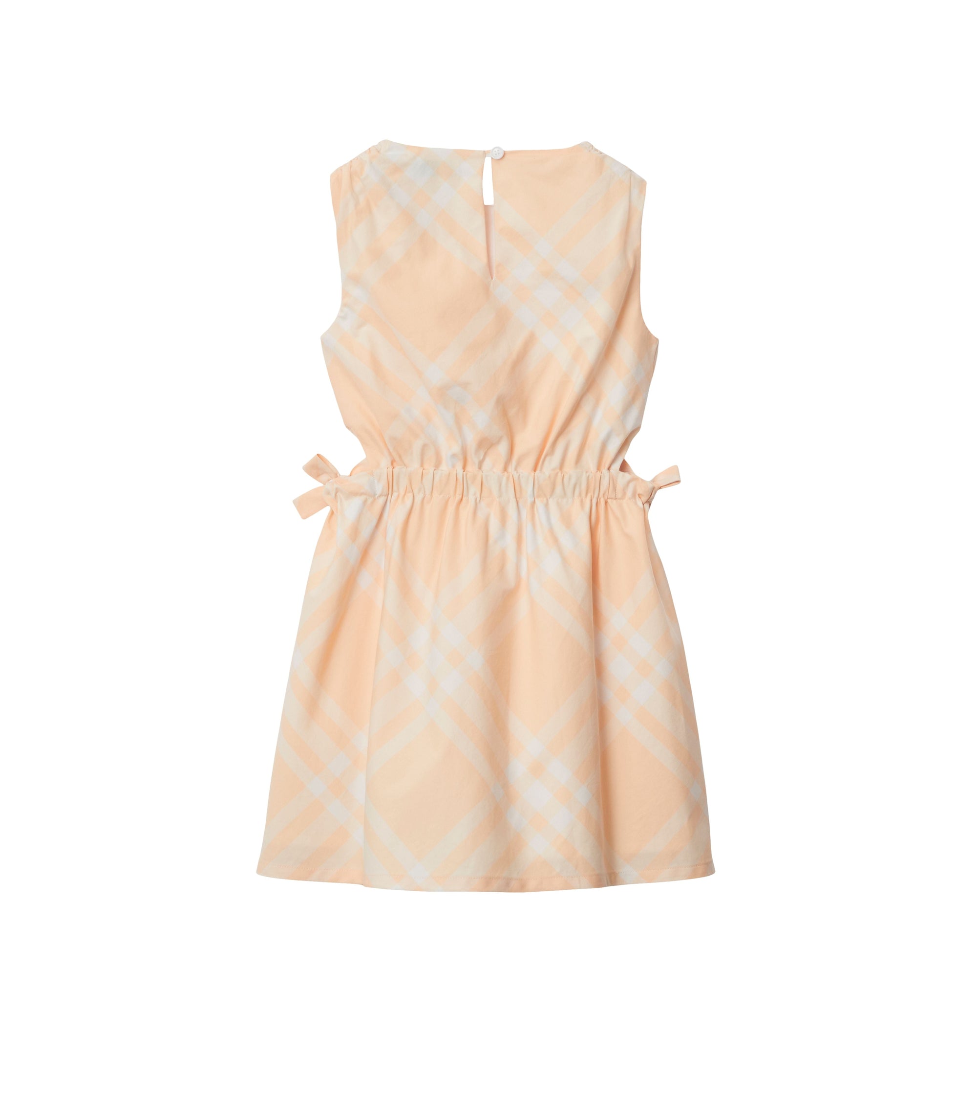 Robe en coton à motif check - Pastel Peach Check