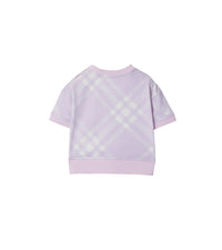 T-shirt en coton à motif check - Pastel Lilac Check