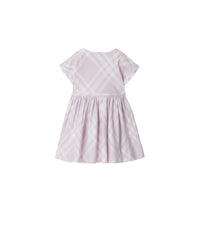 Robe en coton à motif check - Pastel Lilac Check