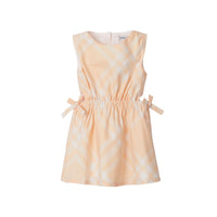 Robe en coton à motif check - Pastel Peach Check