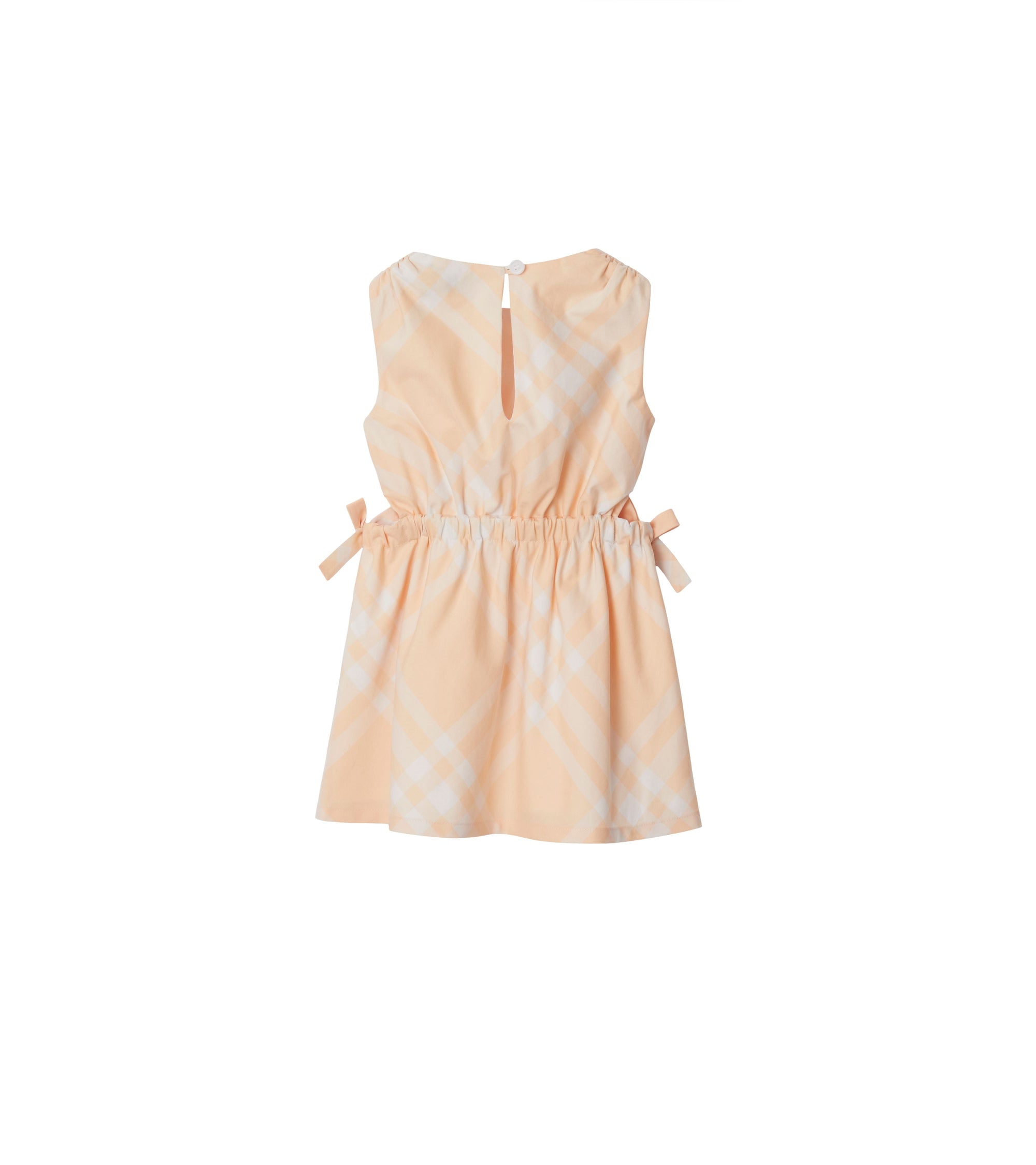 Robe en coton à motif check - Pastel Peach Check