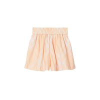 Short en coton à motif check - Pastel Peach Check