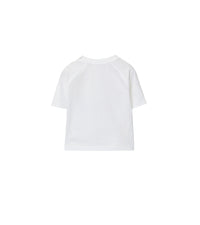 T-shirt en coton à motif cavalier - White