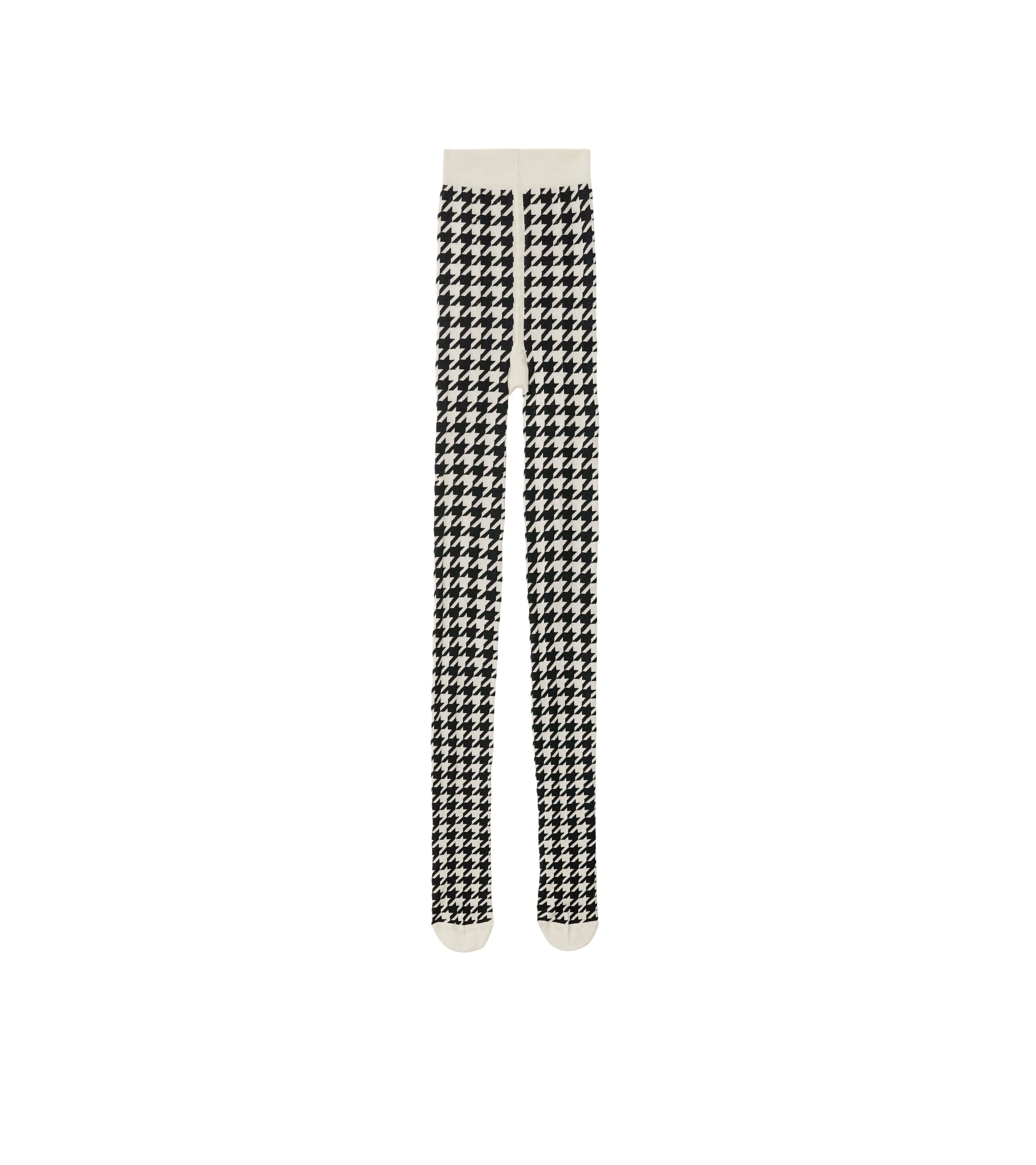 Collants en coton mélangé pied-de-poule - Calico & Black