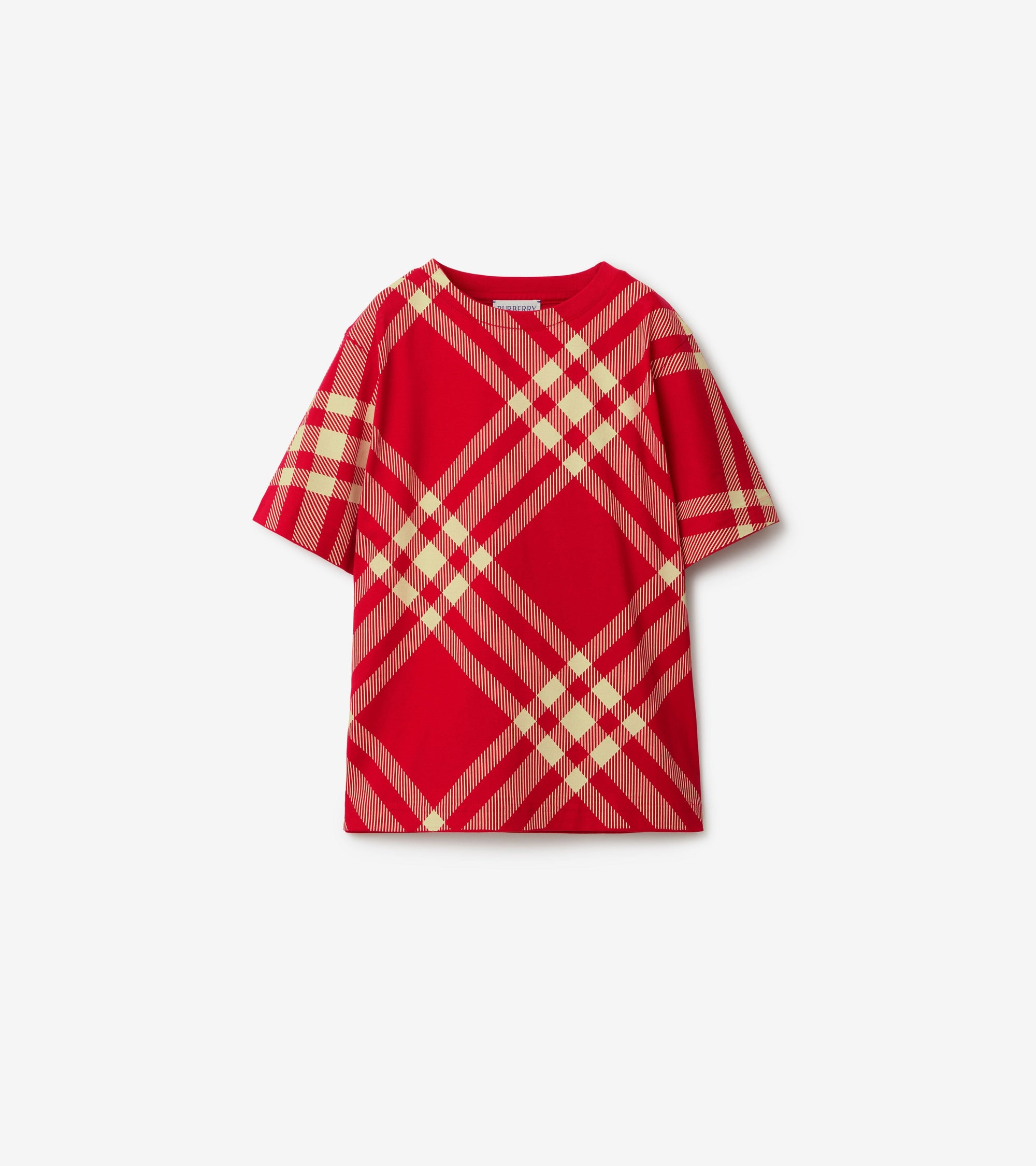 T-shirt en coton à motif check - Pillar Check