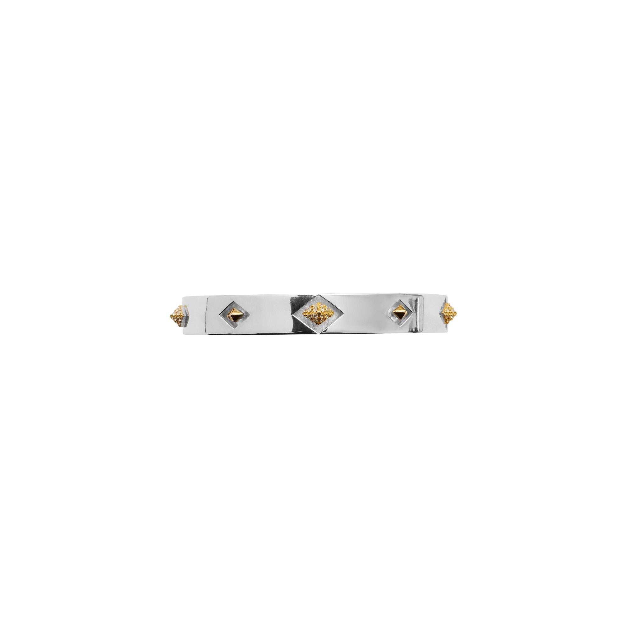 Manchette Hollow contour - Silver & Gold