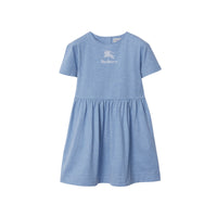 Robe à taille froncée - Light Blue Melange