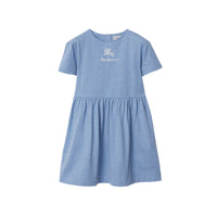 Robe à taille froncée - Light Blue Melange