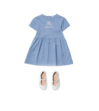 Robe à taille froncée - Light Blue Melange