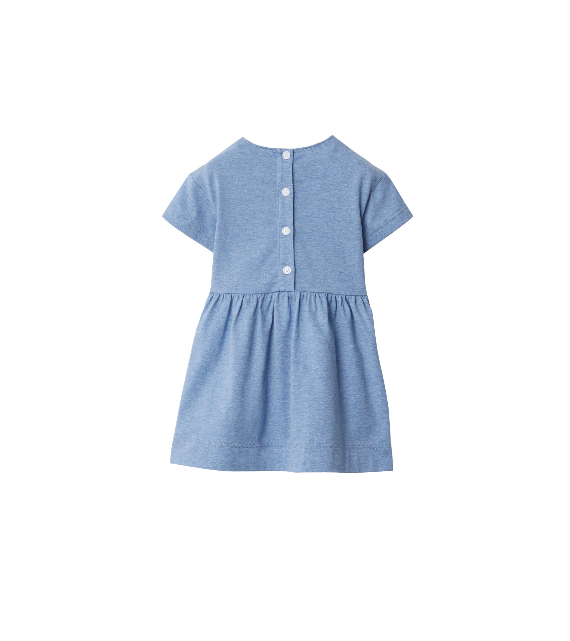 Robe à taille froncée - Light Blue Melange
