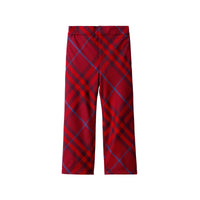 Pantalon de survêtement à motif check en laine - Crimson Check