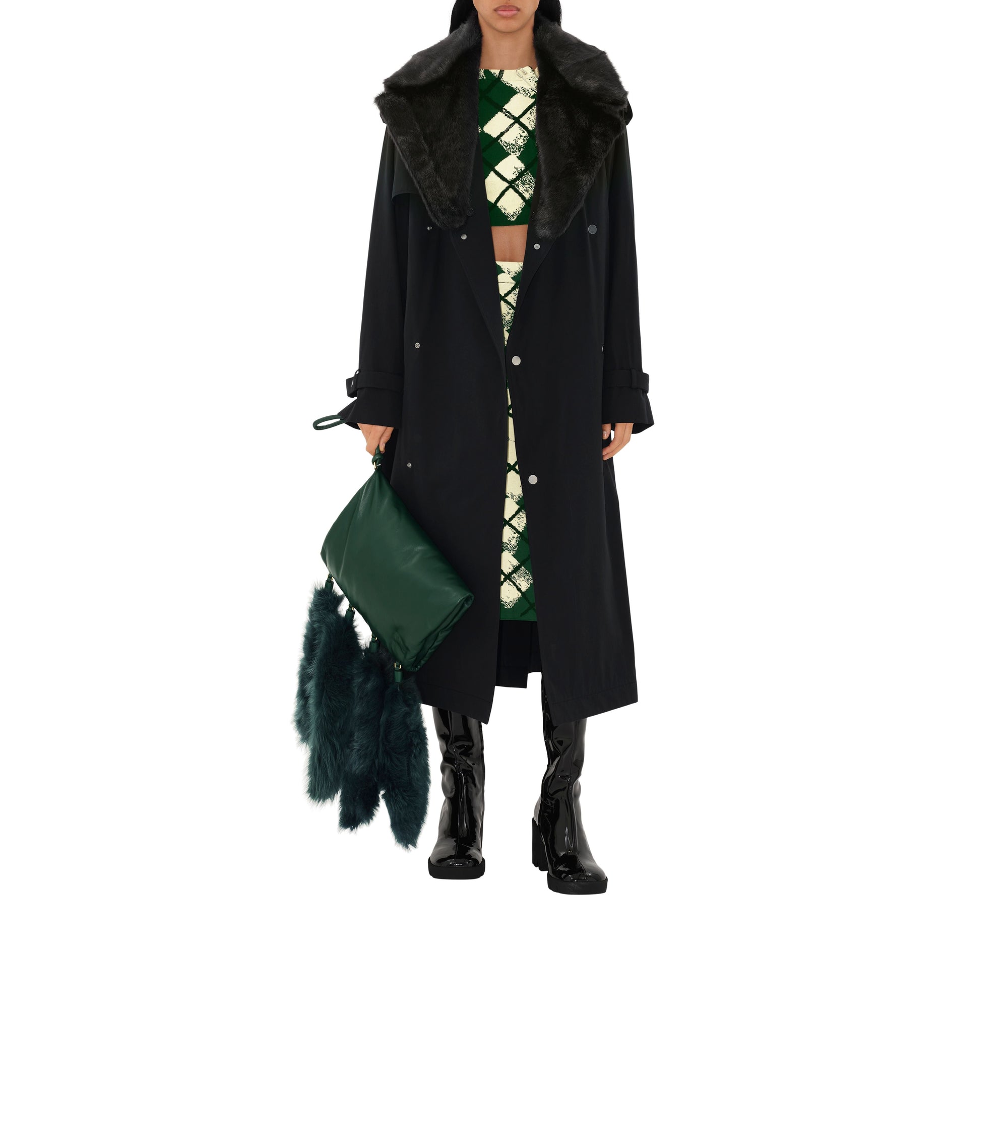 Sac Muff Sleeve en cuir - Vine