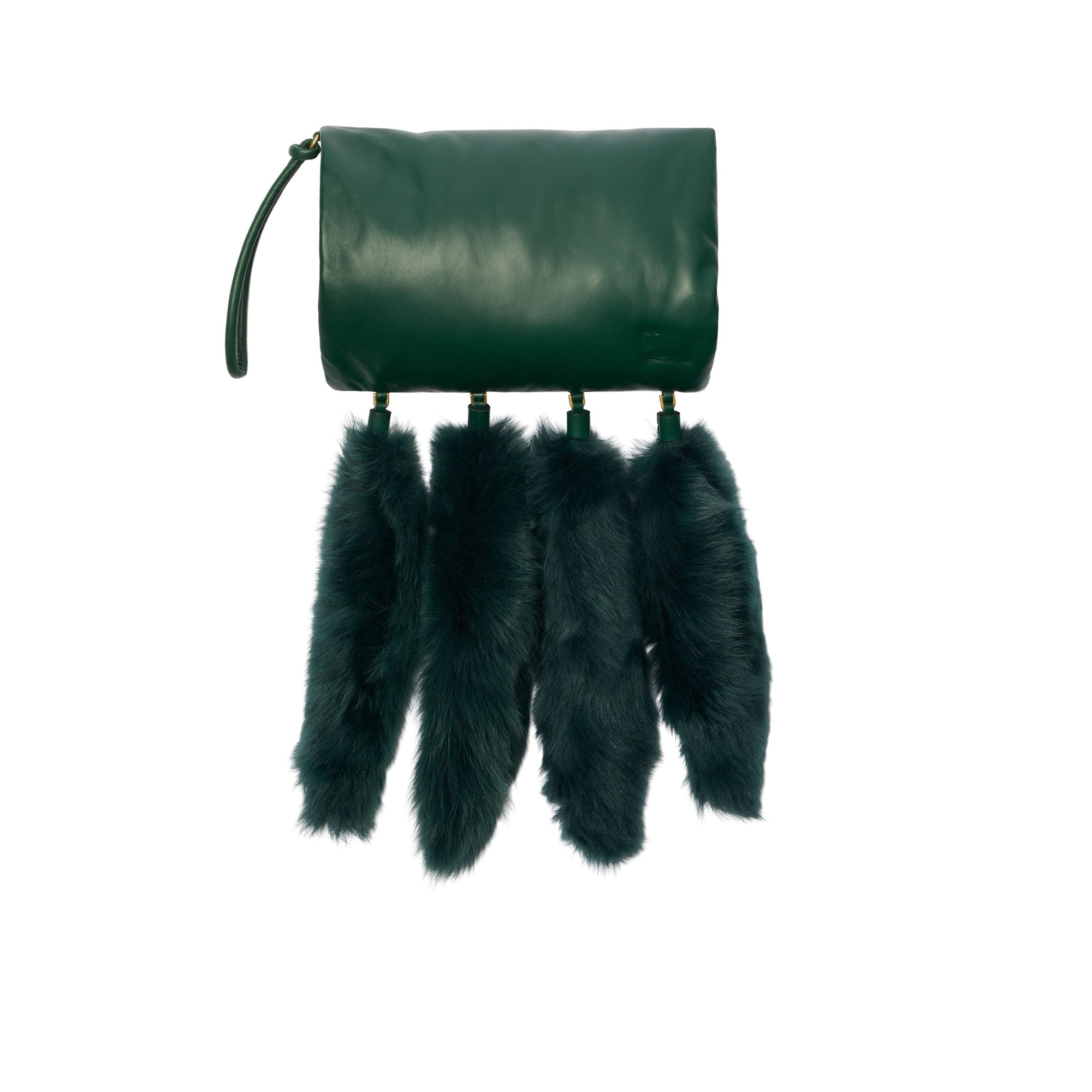 Sac Muff Sleeve en cuir - Vine