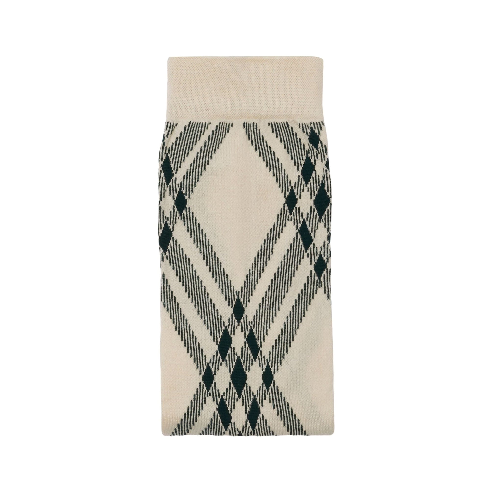 Collants en laine mélangée à motif check - Flax & Ivy