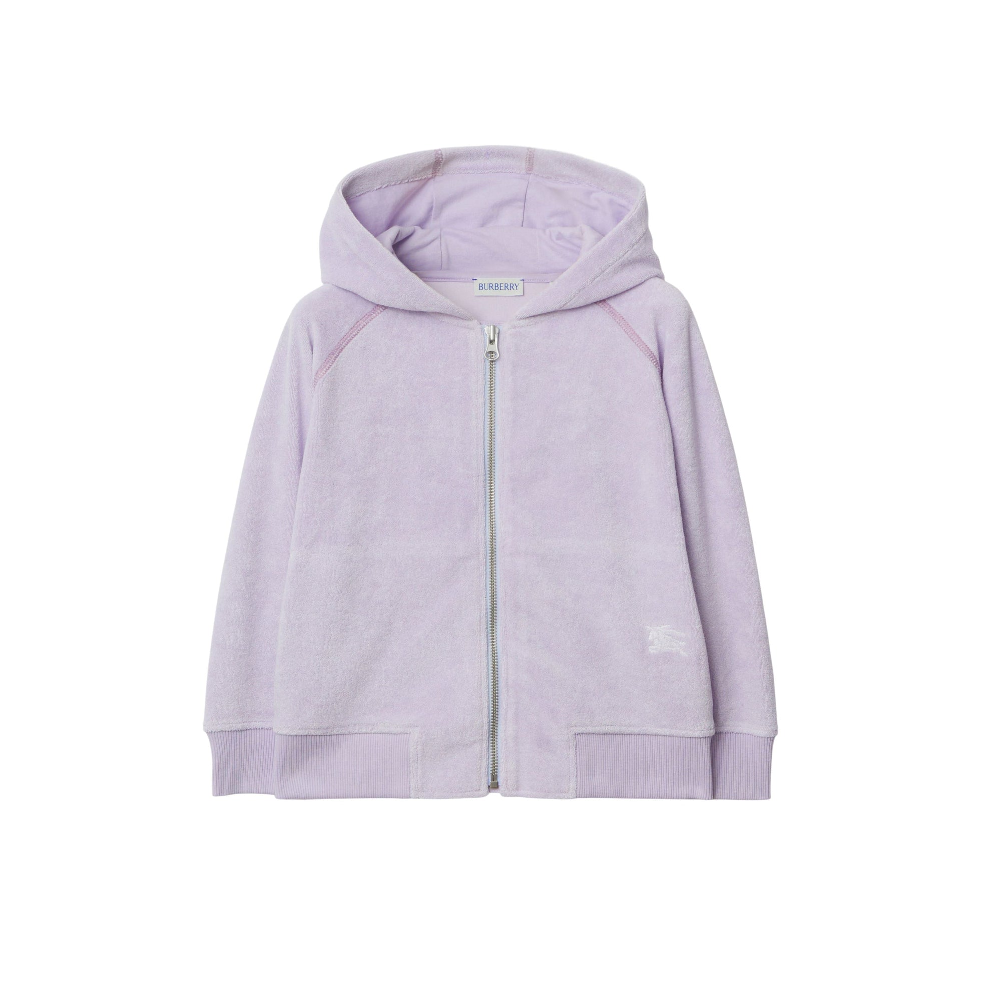 Sweat à capuche zippé mélangé - Muted Lilac