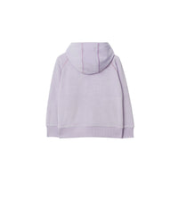 Sweat à capuche zippé mélangé - Muted Lilac