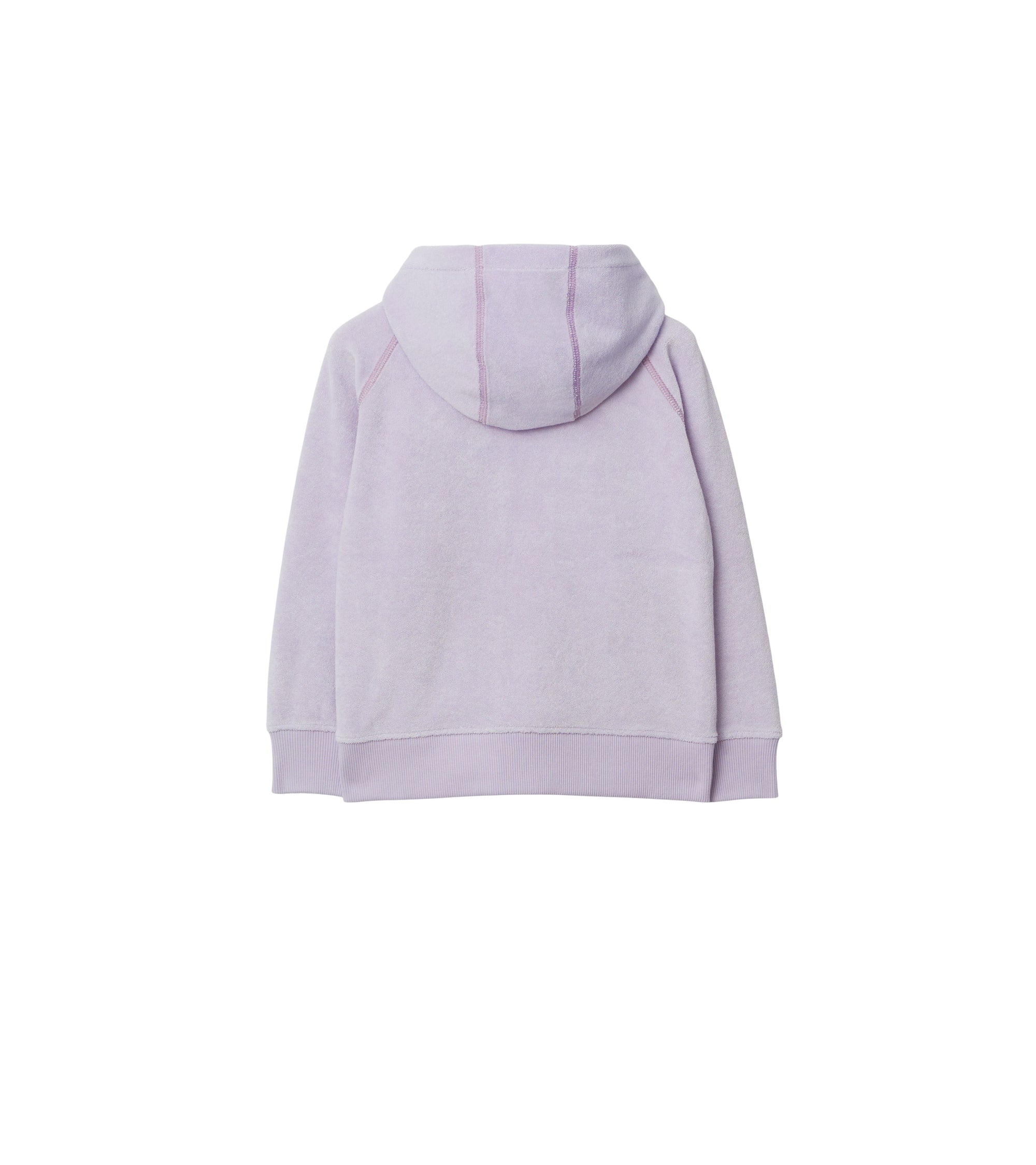 Sweat à capuche zippé mélangé - Muted Lilac