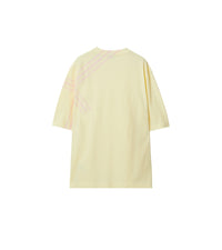 T-shirt en coton à manche à motif check - Sherbet