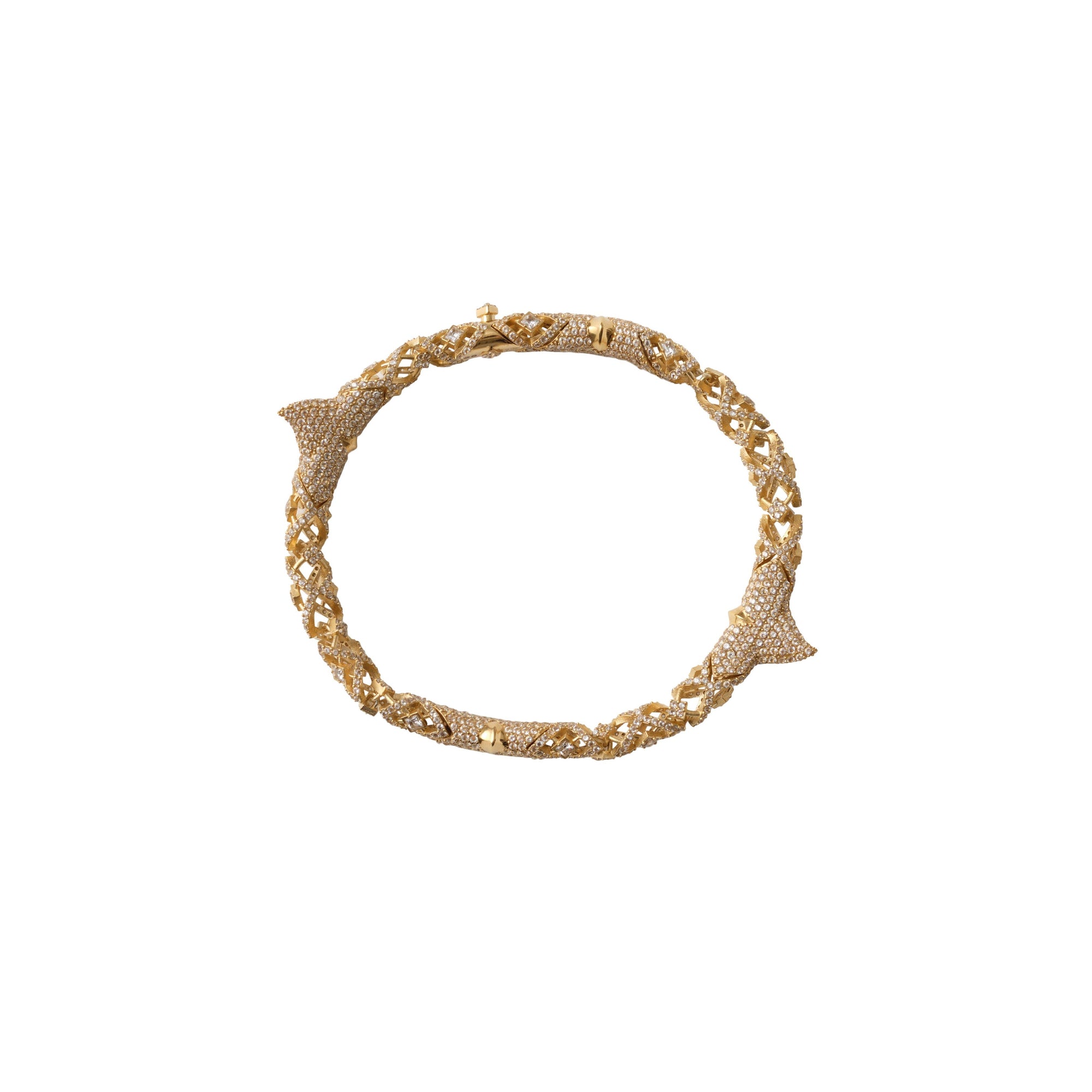 Bracelet Thorn à clip - Gold & Clear