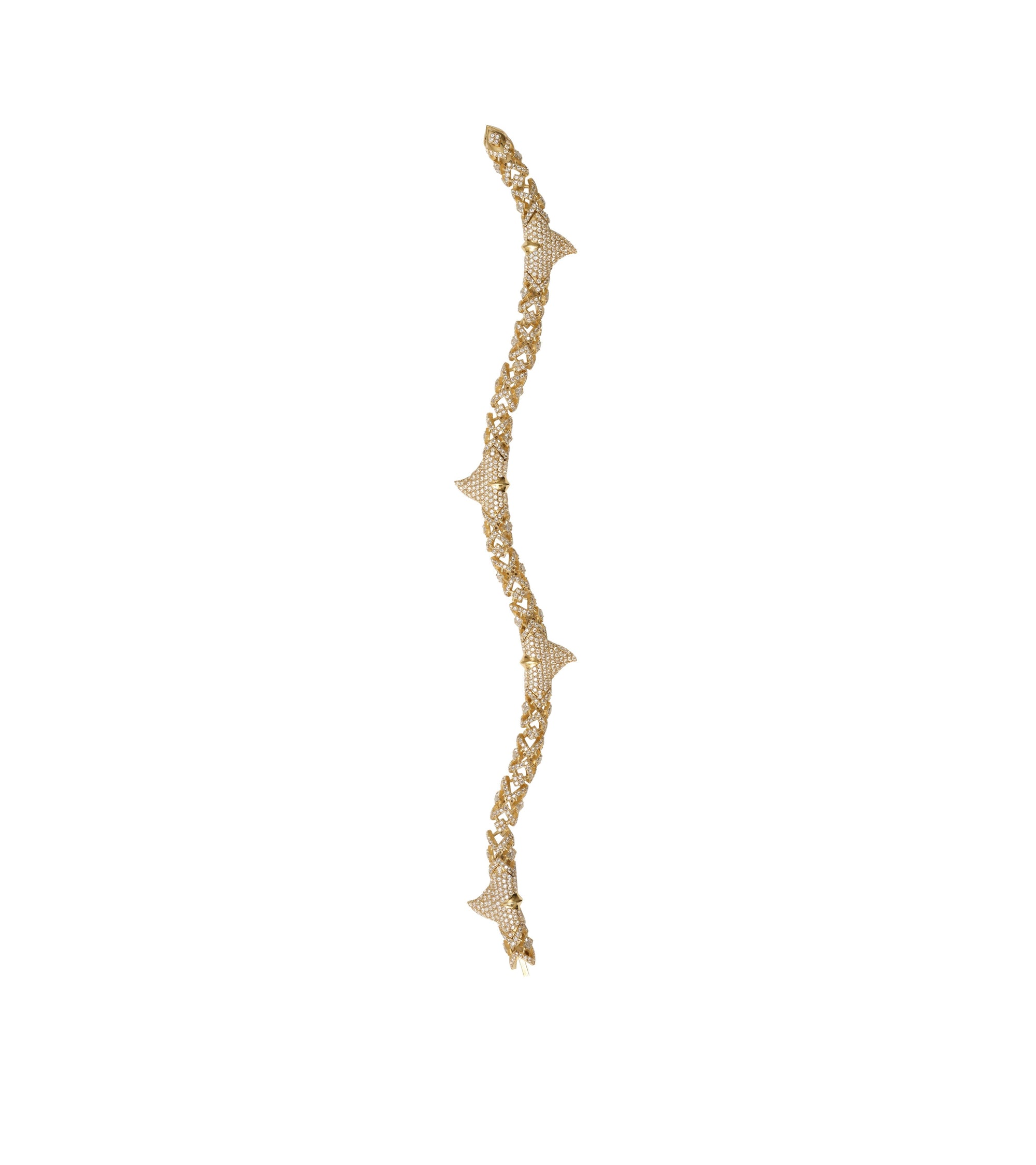 Bracelet Thorn à clip - Gold & Clear