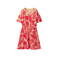 Robe en lin et coton à imprimé roses - Pillar Pattern