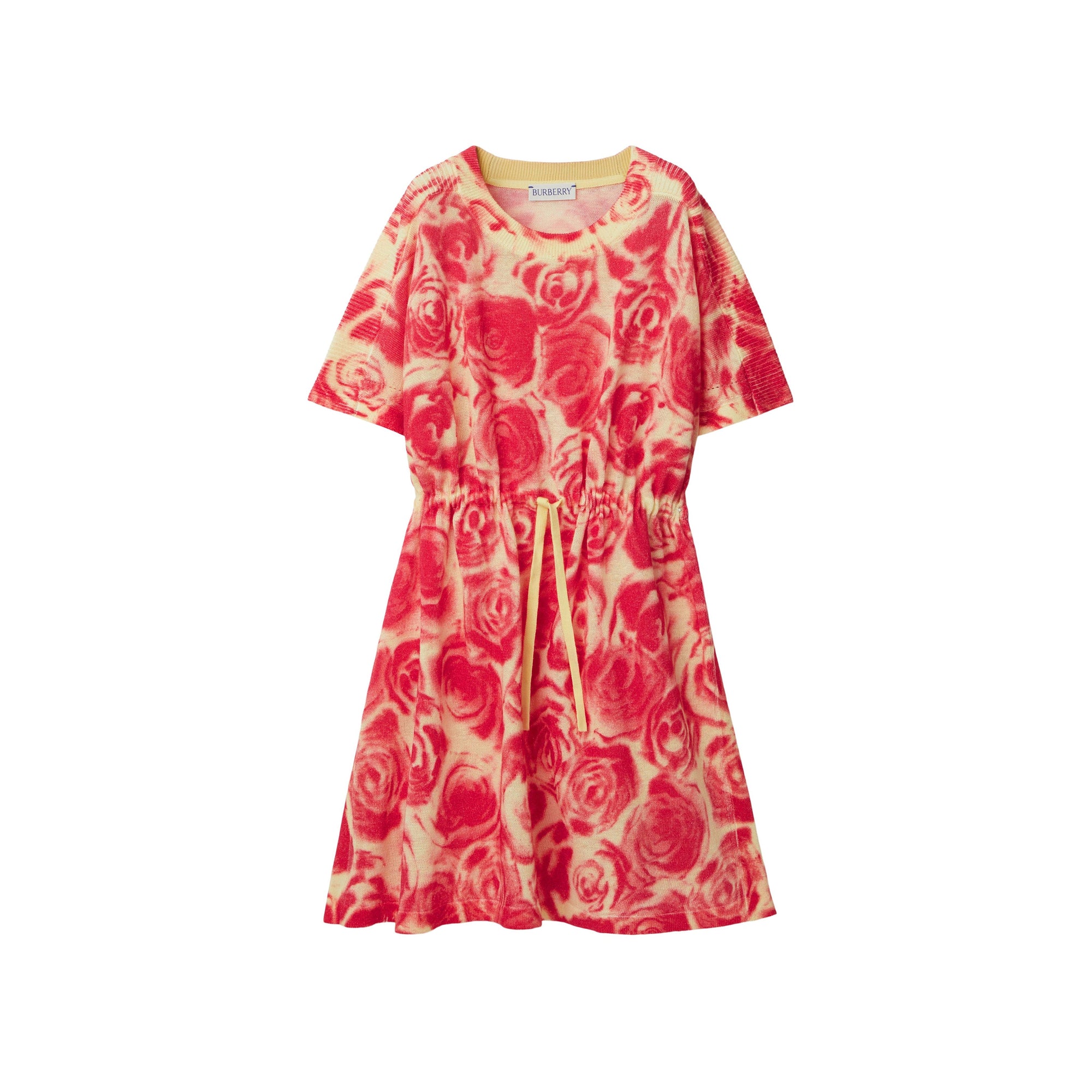 Robe en lin et coton à imprimé roses - Pillar Pattern